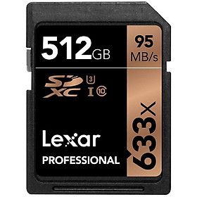 Thẻ Nhớ SDXC Lexar Professional 633x 512GB UHS-I 95MB/s - Hàng Nhập khẩu