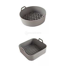 2Pcs AirFryer Silicone Pot Multifunctional Air Fryers Oven Accessories