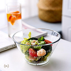 Mua BÁT - TÔ THỦY TINH DÁNG LOE PÂTISSERIE | Tô thủy tinh Decor chuyên dụng đựng Salat - Món Trộn - Đồ Tráng Miệng