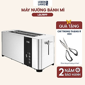 Máy nướng bánh mì Lebenlang LBL9899, dùng hâm nóng, nướng bánh mì sandwich, công suất 850W, bảo hành 2 năm - hàng chính hãng