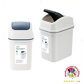 Mua Thùng rác nắp lật hiro 10L