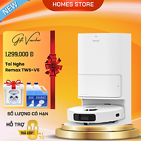 Mua Robot Hút Bụi Lau Nhà Dreame L10 Ultra Tự Động Bơm Nước Giặt Sấy Giẻ Đổ Rác Tự Động Tạo Bản Đồ Siêu Nhanh Camera AI Diện Tích Hoạt Động 200m2 Lực Hút 5300 Pa Công Suất 75W - Hàng Chính Hãng
