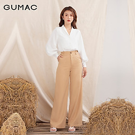 Quần tây ống rộng QA1098 GUMAC thiết kế dáng đĩa kiểu