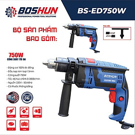 Mua Máy Khoan Điện Cầm Tay BOSHUN - Máy Khoan Điện Cầm Tay Công Suất Lớn 750W- Đầu Kẹp 13 mm Cực Khoẻ Tiện Lợi