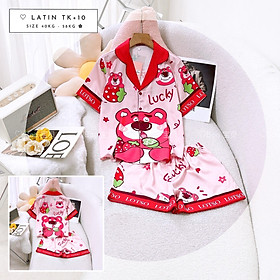 [HCM] (40-56kg, P3) Đồ bộ pijama nữ đùi TNQN chất liệu latin in 3D hoạt hình. gấu lotso - gấu pooh - capybara - trơn