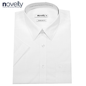 Áo sơ mi nam ngắn tay trắng Regular fit NSMMMWNTCR220127N