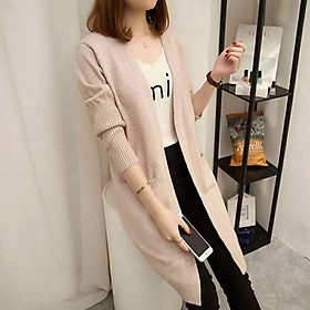 Áo len cardigan nữ dáng dài len dày dặn, mềm mại phong cách Hàn Quốc