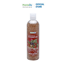 Gel tắm tẩy tế bào chết và dưỡng ẩm chiết xuất trái cây Pharmacity