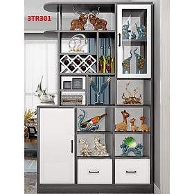 Mua Tủ rượu   tủ trang trí kiêm vách ngăn phòng khách bằng gỗ công nghiệp 3TR301
