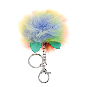 1 Piece Lovely Fluffy Key Chain Artificial Key Chain Car Handbag Pendant Key Ring