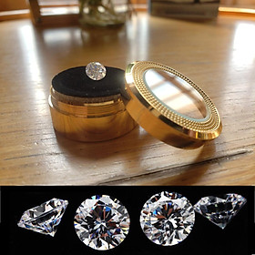 Kim Cương Nhân Tạo MOISSANITE DIAMONDBRITE Dạng Tròn Màu Trắng Nước D