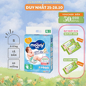 Tã dán cao cấp Moony S84/M64/L54 - Nhập Khẩu Chính Hãng