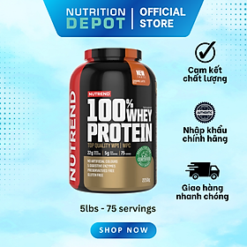 Sữa tăng cơ cho người tập gym (5lbs - 75 servings) – Nutrend 100% Whey Protein (Whey Protein Blend) - Nutrition Depot Vietnam
