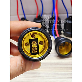 Mua Đui đèn kín nước cao su dùng đui E27  an toàn  chống rỉ  chống nước IP56 ngoài trời