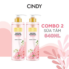 Combo 2 Sữa Tắm Nước Hoa Cindy Bloom Aroma Flower 640g/chai