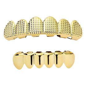 Grill  Mouth   Jewelry Costume Cosplay Decor Golden