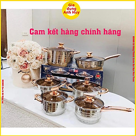 Mua bộ nồi inox đức kaisa villa đáy từ 9 lớp có 12 chi tiết  cao cấp shop GDAH BND9L