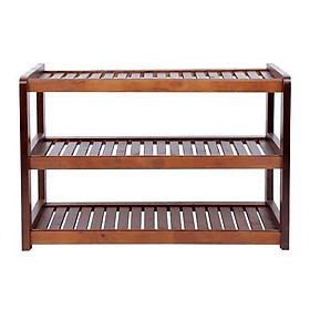 Mua KỆ ĐỂ GIÀY DÉP BẰNG GỖ 80CM 3 TẦNG