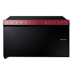 Lò Vi Sóng Sharp R-29D2VNR - 22 Lít - (Đen/Đỏ) - Hàng chính hãng