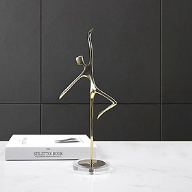 Tượng cô gái tập yoga - Decor trang trí để bàn