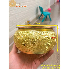 Mua Cơi Trầu Song Long Chầu Nguyệt Bằng Đồng Thau Nguyên Chất Loại Đẹp