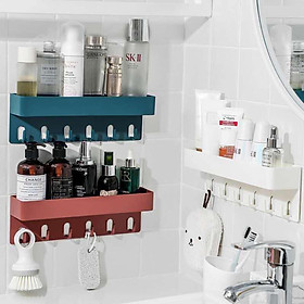 Mua KỆ NHỰA DÁN TƯỜNG 6 MÓC TREO TIỆN DỤNG