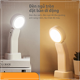 Mua Đèn ngủ Để bàn Di động 3 nhiệt độ màu Làm mờ vô cấp Mặt tròn