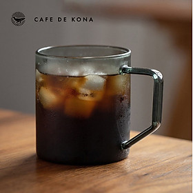 Ly thủy tinh uống trà cà phê 360ml CAFE DE KONA