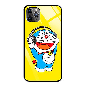 Ốp Lưng Kính Cường Lực cho điện thoại Iphone 11 Pro Max - 0379 7863 DRM07 - Doremon - Hàng Chính Hãng