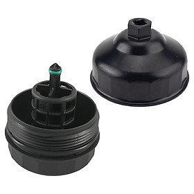 Oil Filter Housing Cover Caps, 11427525334 Replacement Fits for BMW x1 x3 x4 x5 x6