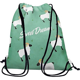 Túi Rút Unisex In Hình Đàn Cừu Sweet Dreams - BDHT028