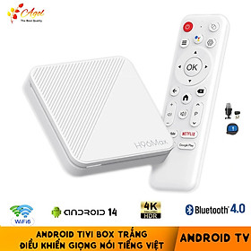 Android Tivi box H96 Max điều khiển bằng giọng nói tiếng Việt có bluetooth , wifi 2 băng tần 2.4G và 5G cài sẵn bộ ứng dụng giải trí truyền hình cáp ,Phim HD miễn phí vĩnh viễn RAM 2GB ROM 8GB- Hàng Nhập Khẩu