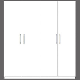 Mua  Miễn phí vận chuyển & lắp đặt tại TP.HCM  Tủ quần áo gỗ cao cấp phong cách Bắc Âu thiết kế 4 cánh cửa mở thông minh tích hợp nhiều hộc kệ Ohaha - TQA038 - Màu C/Màu Trắng