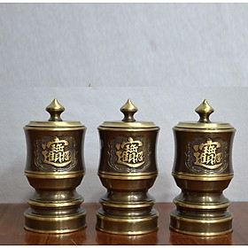 Mua Combo Bộ 3 chiếc Đài cúng bằng đồng hun - TL261