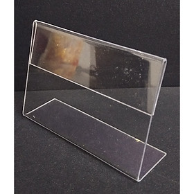 Combo 10 Kệ mica chữ L 9x6cm để bảng giá