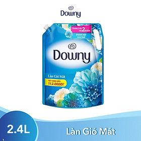 Nước Xả Vải Downy Làn Gió Mát Túi 2.4L