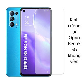 Kính cường lực cho Oppo Reno 2 3 4 5 6 7 8 9 10 F T 5G 4G không viền màu