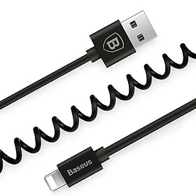 Mua Cáp sạc nhanh 1.8A Baseus Elastic chân Lightning dây xoắn lò xo siêu bền cho iPhone/iPad dài 160cm - Hàng chính hãng