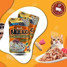 Thức ăn cho mèo / Pate Nekko Thạch Jelly Cho Mèo Mọi Lứa Tuổi - gói 70g