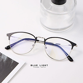 Kính Giả Cận, Gọng Kính Cận Nam Nữ Mắt Mèo Gọng Đen Bạc Dáng Nhỏ Hàn Quốc - BLUE LIGHT SHOP