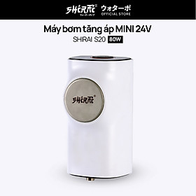 Máy bơm tăng áp mini SHIRAI S20 - Máy bơm mini tự ngắt thông minh - Dùng cho máy giặt, bình nóng lạnh, vòi sen, chậu rửa