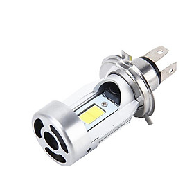 Motorcycle Headlight Bulb H4 Led 2000 Lm Motorbike Bulbs Light High /low 20w Cob 12v 6000k Motocycle Head Light