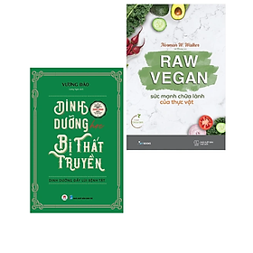 Combo 2Q Sách Y Học / Chăm Sóc Sức Khỏe : Dinh Dưỡng Học Bị Thất Truyền - Dinh Dưỡng Đẩy Lùi Bệnh Tật +  Raw Vegan – Sức Mạnh Chữa Lành Của Thực Vật 