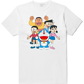 Áo đồng phục Doraemon đẹp cotton dày dặn đủ size 5-110kg - DR008