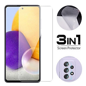  Bộ ba miếng kính cường lực mặt trước + miếng dán mặt lưng và camera  dành cho điện thoại Galaxy S20 FE