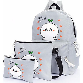 Bộ balo túi xách nữ 3 món thời trang