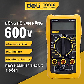 Mua Đồng hồ vạn năng Deli chính hãng - Màn hình LED kỹ thuật số - Phạm vi đo 600V - Hàng chính hãng - DL8490