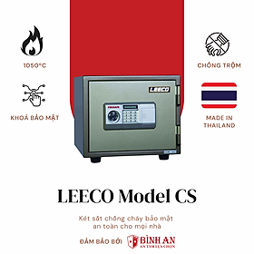 Mua Két sắt Thái Lan LEECO CS Chống Cháy  Chống Trộm Cao Cấp Chịu Nhiệt Độ 1050 Độ C Trong 120 Phút Nặng 53kg  Cao 37cm Hàng Chính Hãng