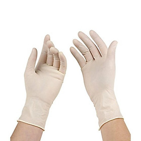 100 Chiếc Găng Tay Y tế Không Bột Màu Trắng