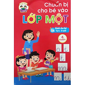 VN - Chuẩn bị cho bé vào lớp 1 - túi 6 cuốn ( dành cho bé từ 4 - 5 tuổi) - Nhà Sách VNBo